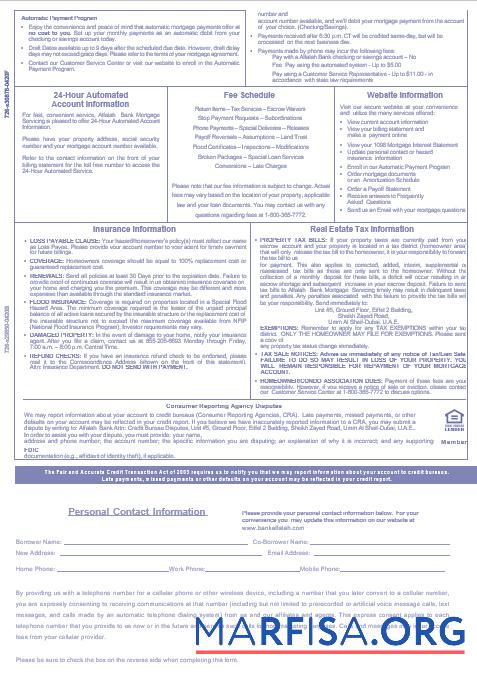 Realistic UAE Abu Dhabi Bank Alfalah mortgage statement in Word and PDF formats, 3 pages 3 example
